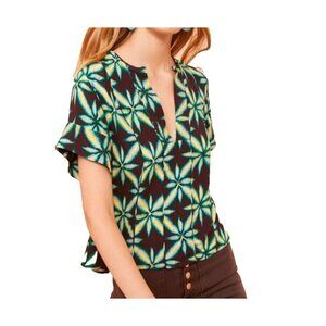 Ulla Johnson Womens Rosie Top Size 2 Olivinite Short Sleeve New with tags blouse